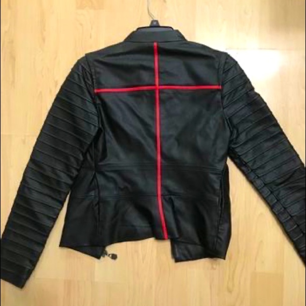 Kylo Ren inspired Leatherette Jacket, Black